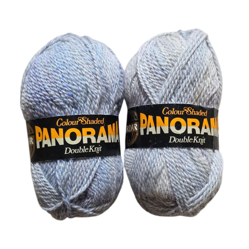 2x Sirdar Panorama Yarn Colour Shaded Blue Double Knit Made In England 50g